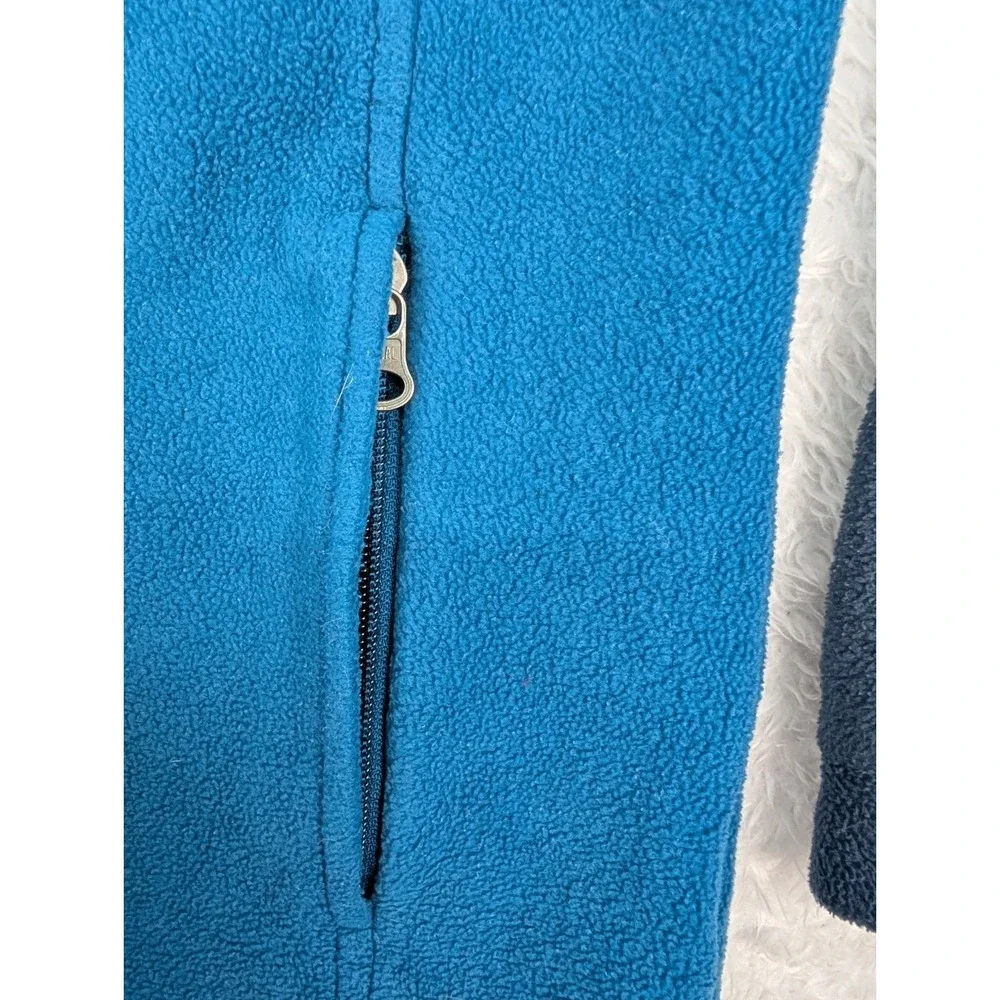 Columbia Full Zip Jacket Youth M Blue Fleece Zip Pockets Lightweight